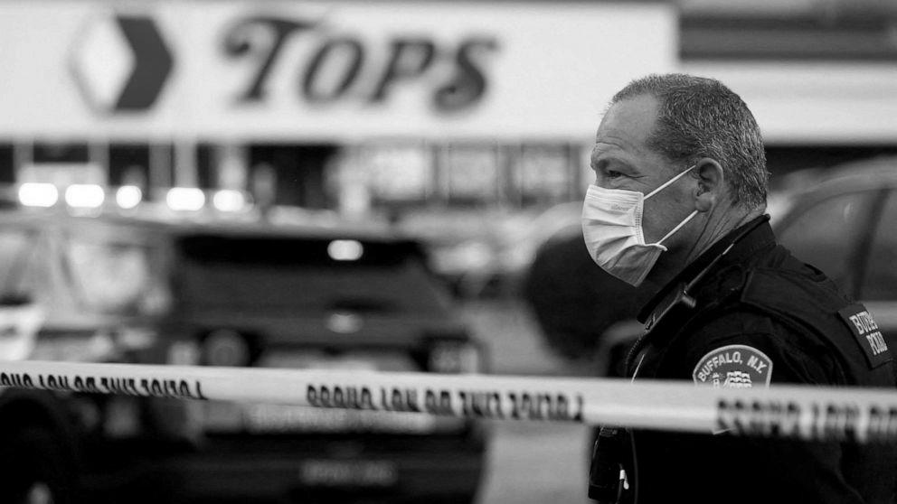 At the very least 10 dead in mass capturing at Buffalo, New York, supermarket in alleged hate crime