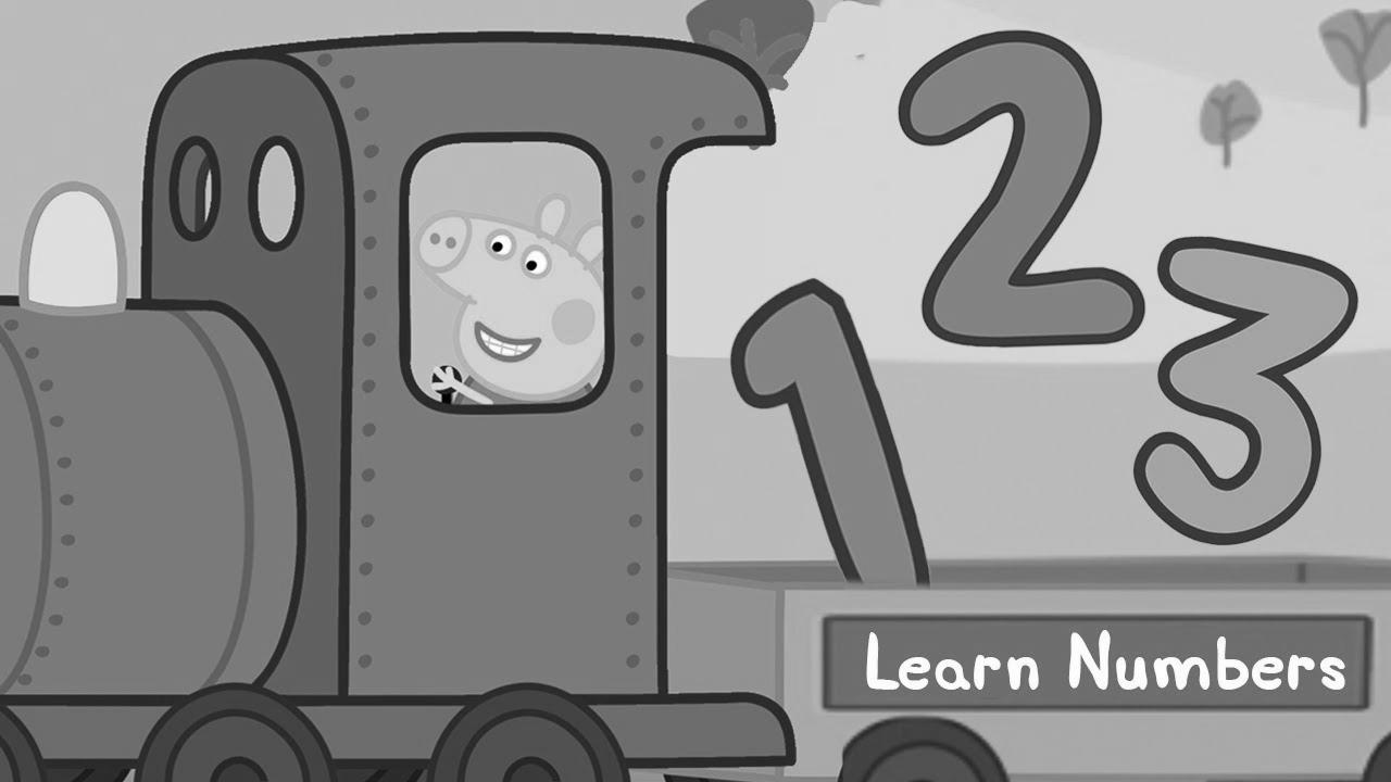 Peppa Pig – Be taught Numbers With Trains – Peppa Pig the Practice Driver!  – Learning with Peppa Pig
